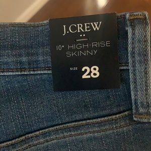 New with tags JCrew high rise skinny jeans